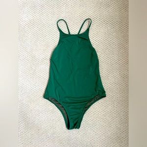 Salinas Dark Green One Piece Bathing Suit Medium